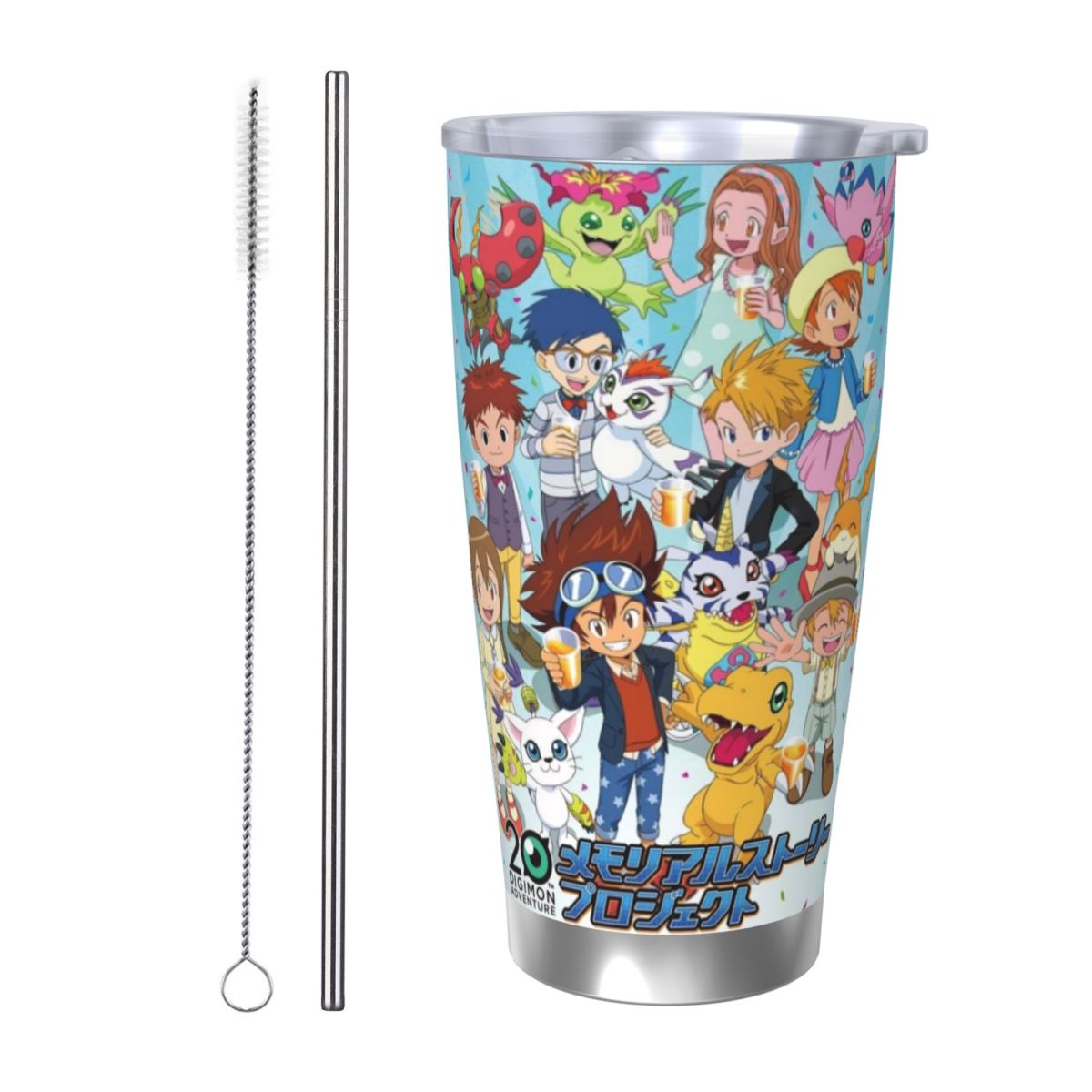 D-Digimon 20oz Stainless Steel - Stainless Steel Straw ulasan dan harga
