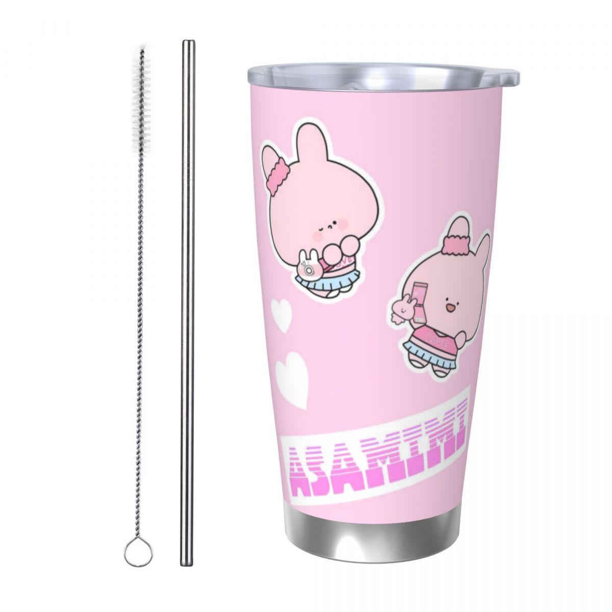 Asamimichaan Cute Asamimi 20oz - Stainless Steel Straw ulasan dan harga