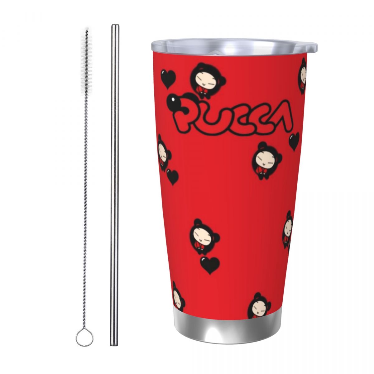 Cute Cartoon Pucca 20oz Stainl - Stainless Steel Straw ulasan dan harga