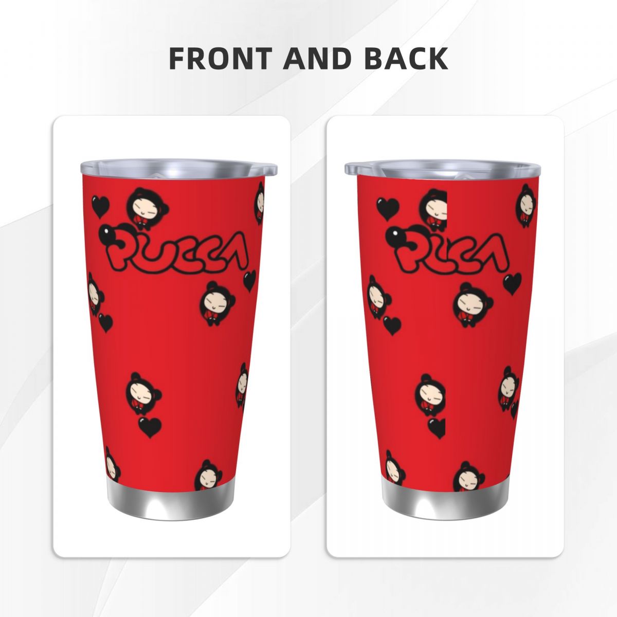 Cute Cartoon Pucca 20oz Stainl - Stainless Steel Straw ulasan dan harga